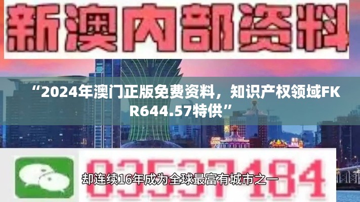 “2024年澳门正版免费资料,知识产权领域FKR644.57特供”