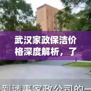 武汉家政保洁价格深度解析,了解市场行情,为您的家政需求提供参考