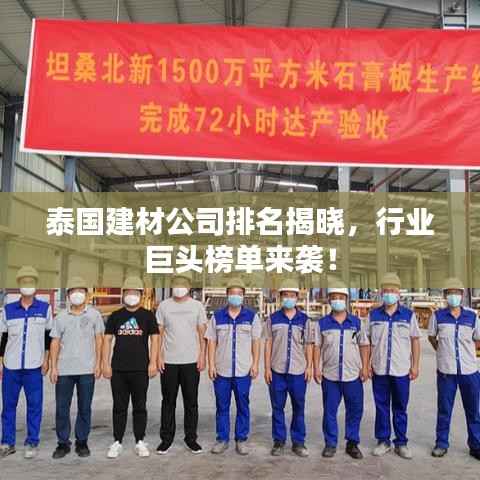 泰国建材公司排名揭晓,行业巨头榜单来袭!